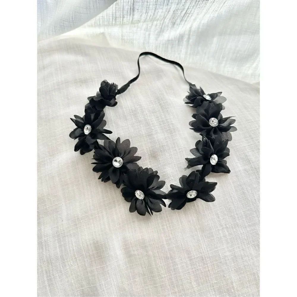 Black rhinestone headband  